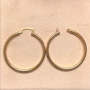 14k gold hoops